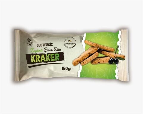 Mayalı Hane Glutensiz Zeytinli Çörek Otlu Kraker 150 Gr