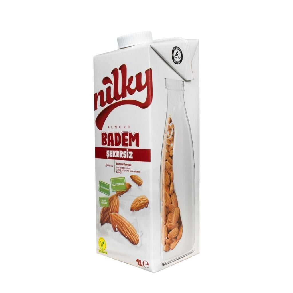 Nilky Glutensiz Bademli Şekersiz İçecek 1L