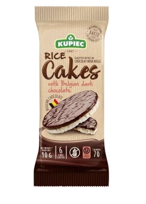 Kupiec Bitter Belçika Çikolatalı Pirinç Patlağı 90 Gr