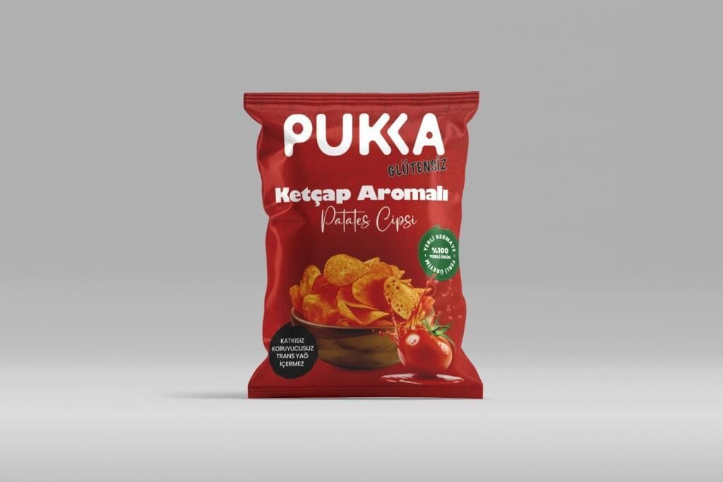 Pukka Glutensiz Ketçaplı Patates Cipsi 70 gr