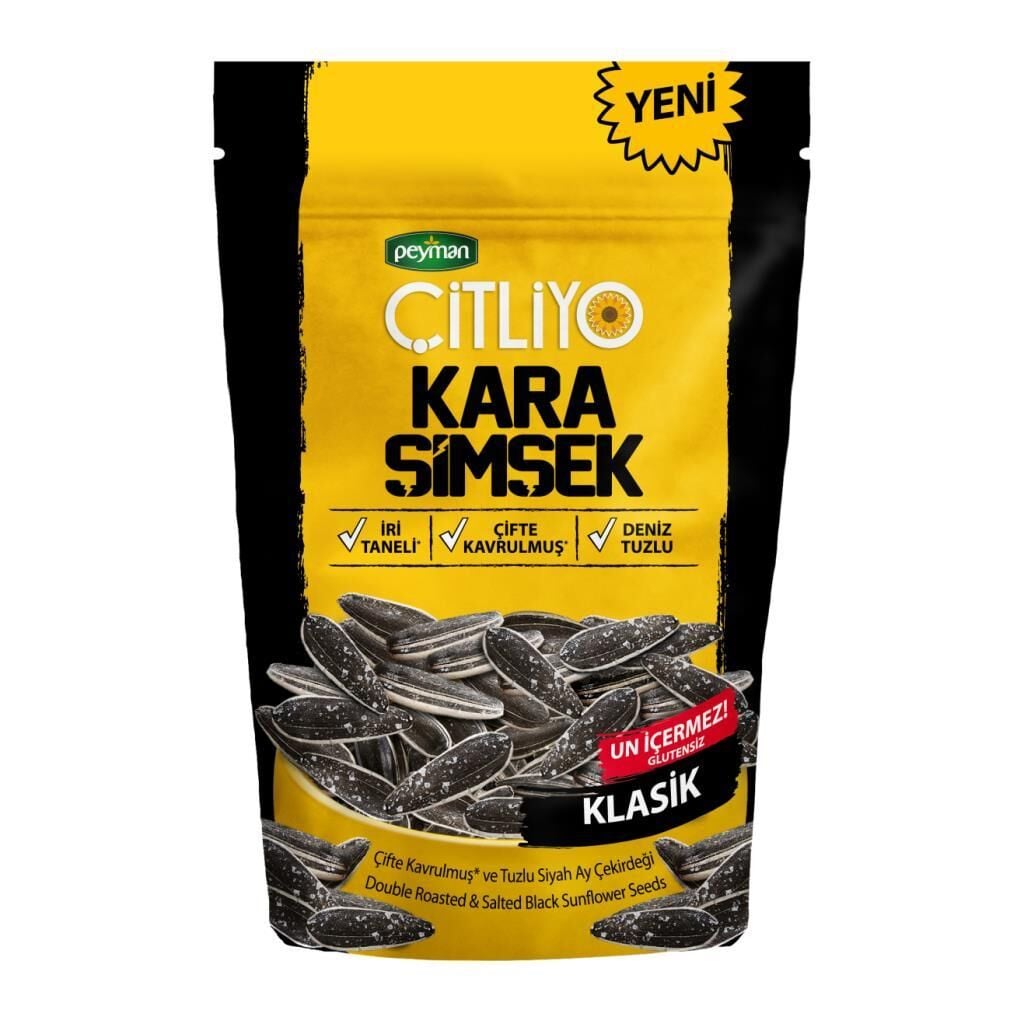 Peyman Çitliyo Glutensiz Kara Şimşek Klasik 180 Gr
