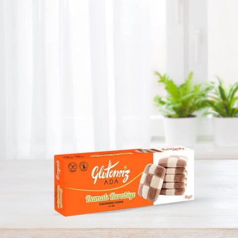 Glutensiz Ada Glutensiz Damalı Kurabiye 81 Gr