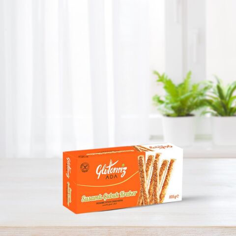 Glutensiz Ada Glutensiz Susamlı Çubuk Kraker 105 Gr