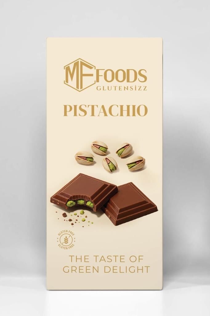 MF Foods Glutensiz Fıstıklı Tablet Çikolata 100 gr