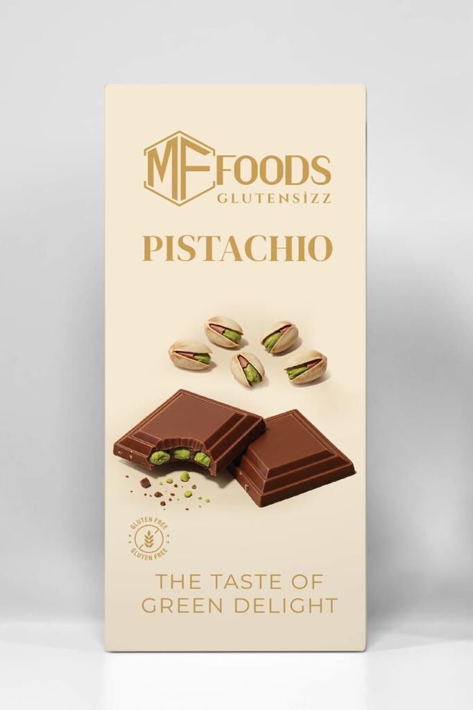 MF Foods Glutensiz Fıstıklı Tablet Çikolata 100 gr