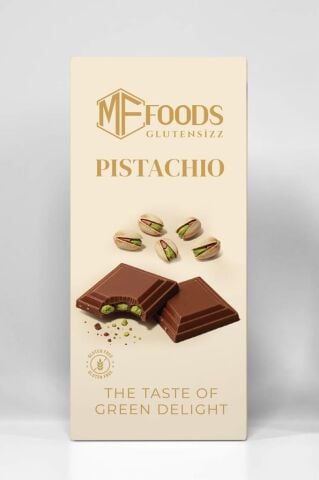 MF Food Glutensiz Fıstıklı Tablet Çikolata 100 gr
