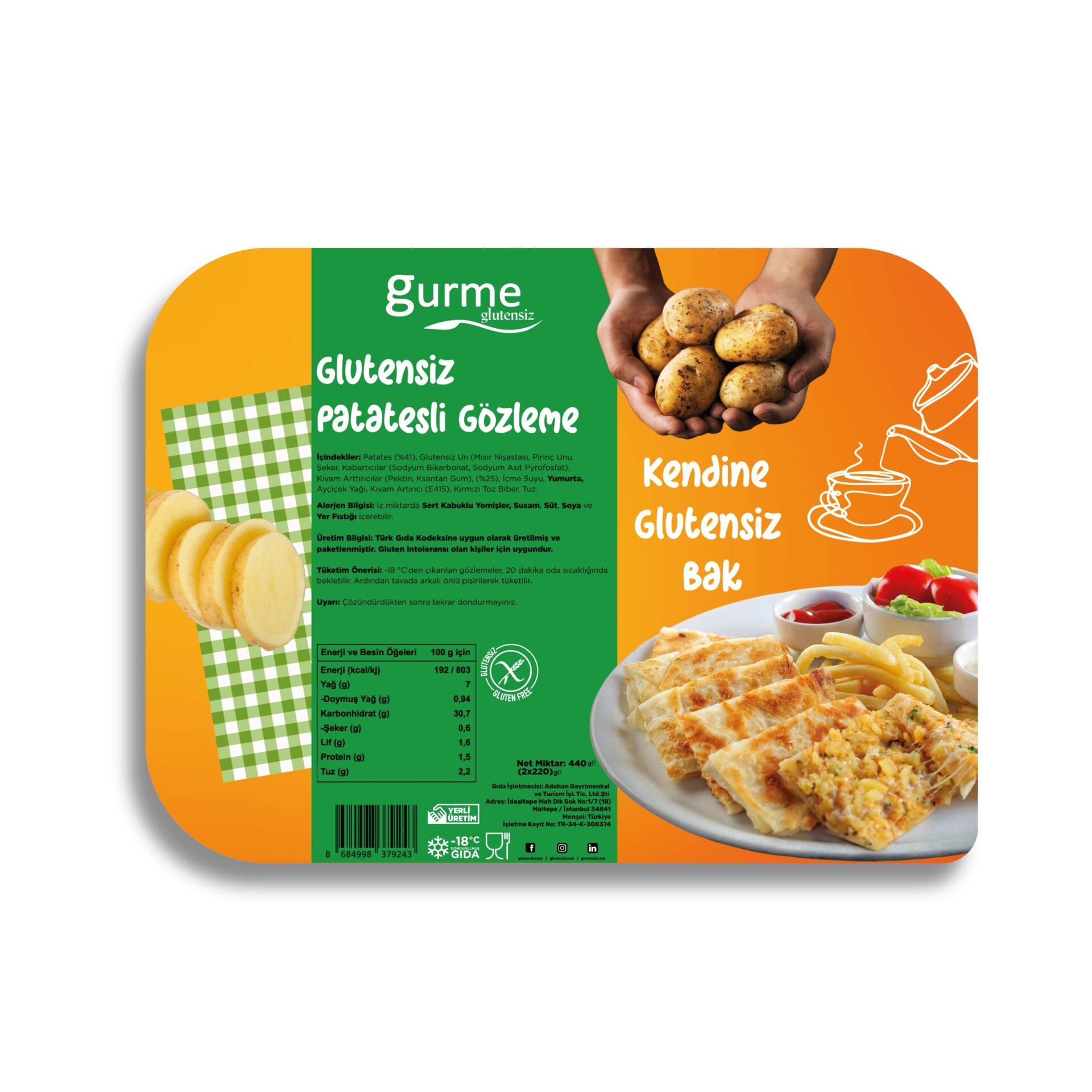 Glutensiz Patatesli Gözleme 2x220g
