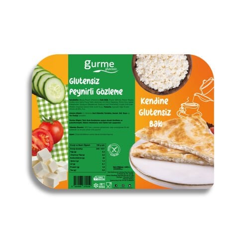 Gurme Glutensiz Peynirli Gözleme Donuk