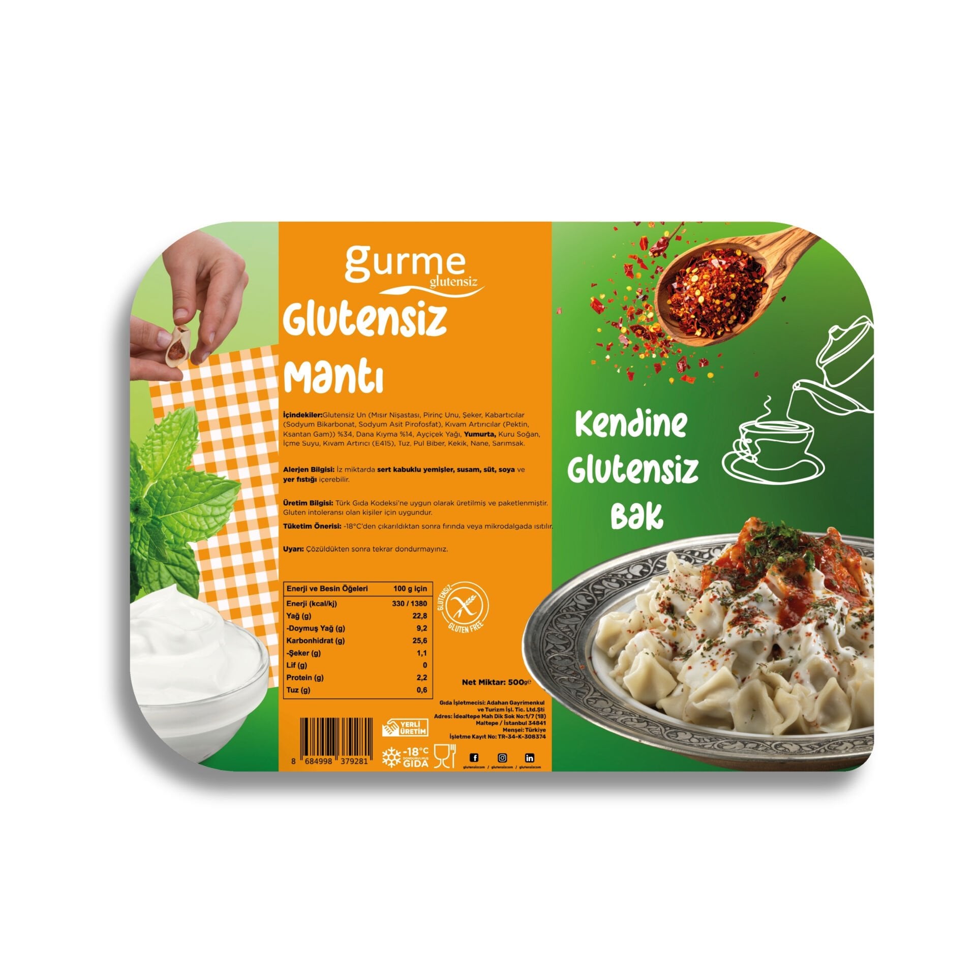 Glutensiz Mantı 500g