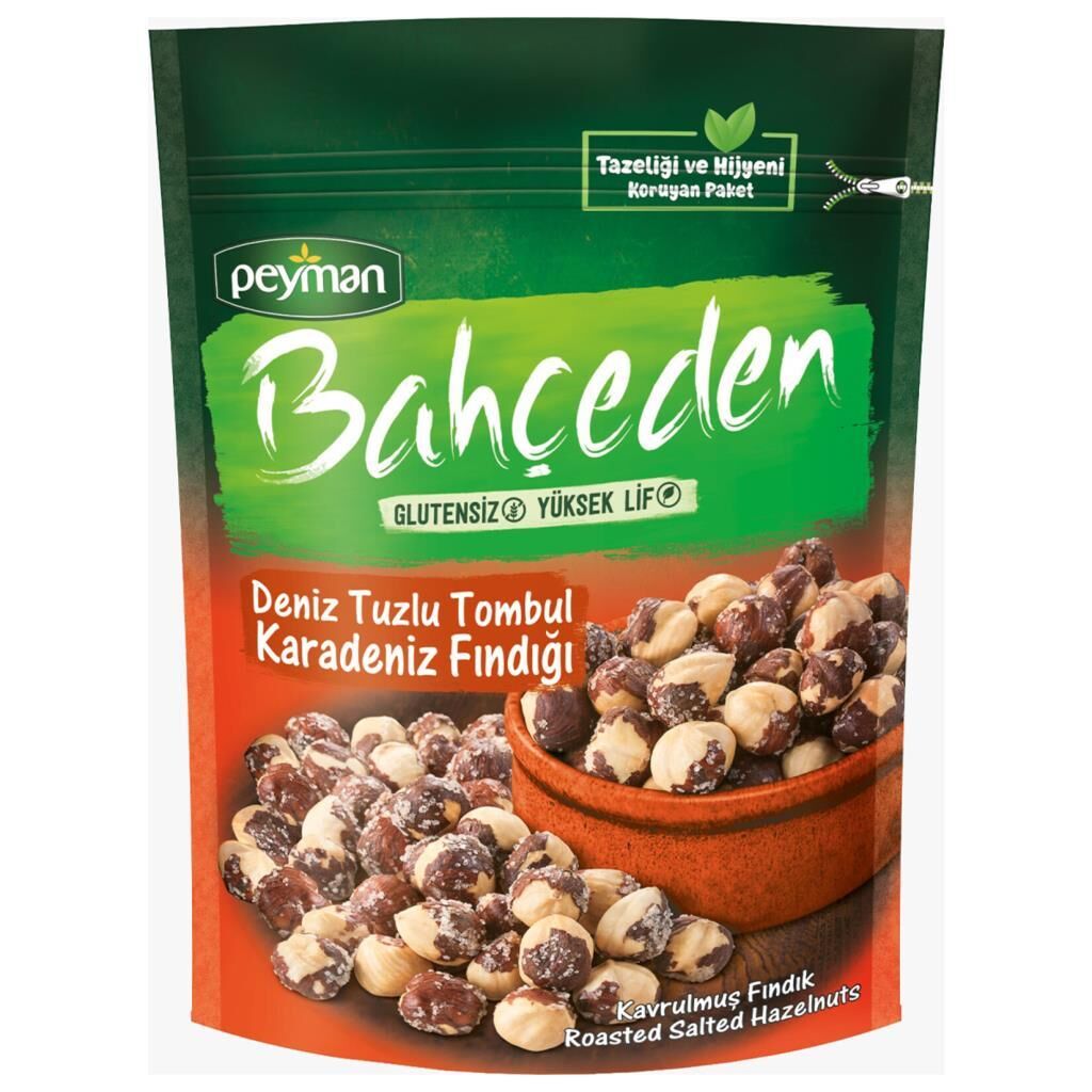 Peyman Bahçeden Glutensiz  Tuzlu Kavrulmuş Fındık 130 Gr