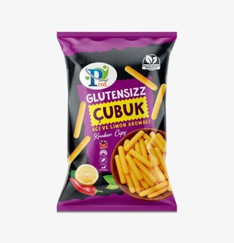 Prof Glutensiz Acı ve Limonlu Kraker Cips 75 g