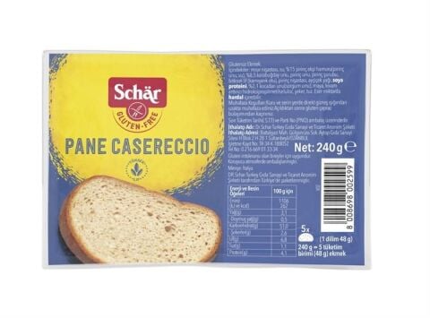 Schar Pane Casereccio Glutensiz Esmer Ekmek 240 Gr