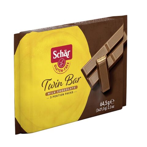 Schar Twin Bar Glutensiz Sütlü çikolata 64,5 GR