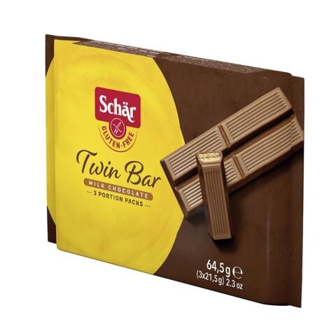 Schar Twin Bar Glutensiz Sütlü çikolata 64,5 GR