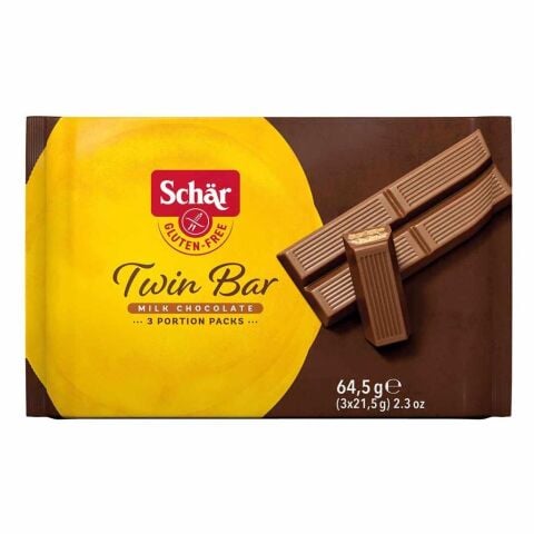 Schar Twin Bar Glutensiz Sütlü çikolata 64,5 GR