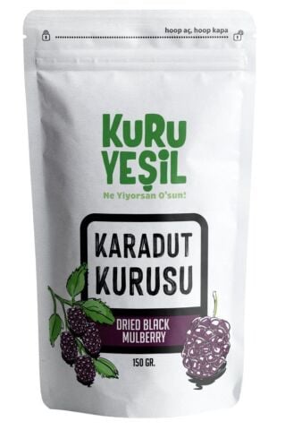 Kuru Yeşil Glutensiz Karadut Kurusu 150 GR