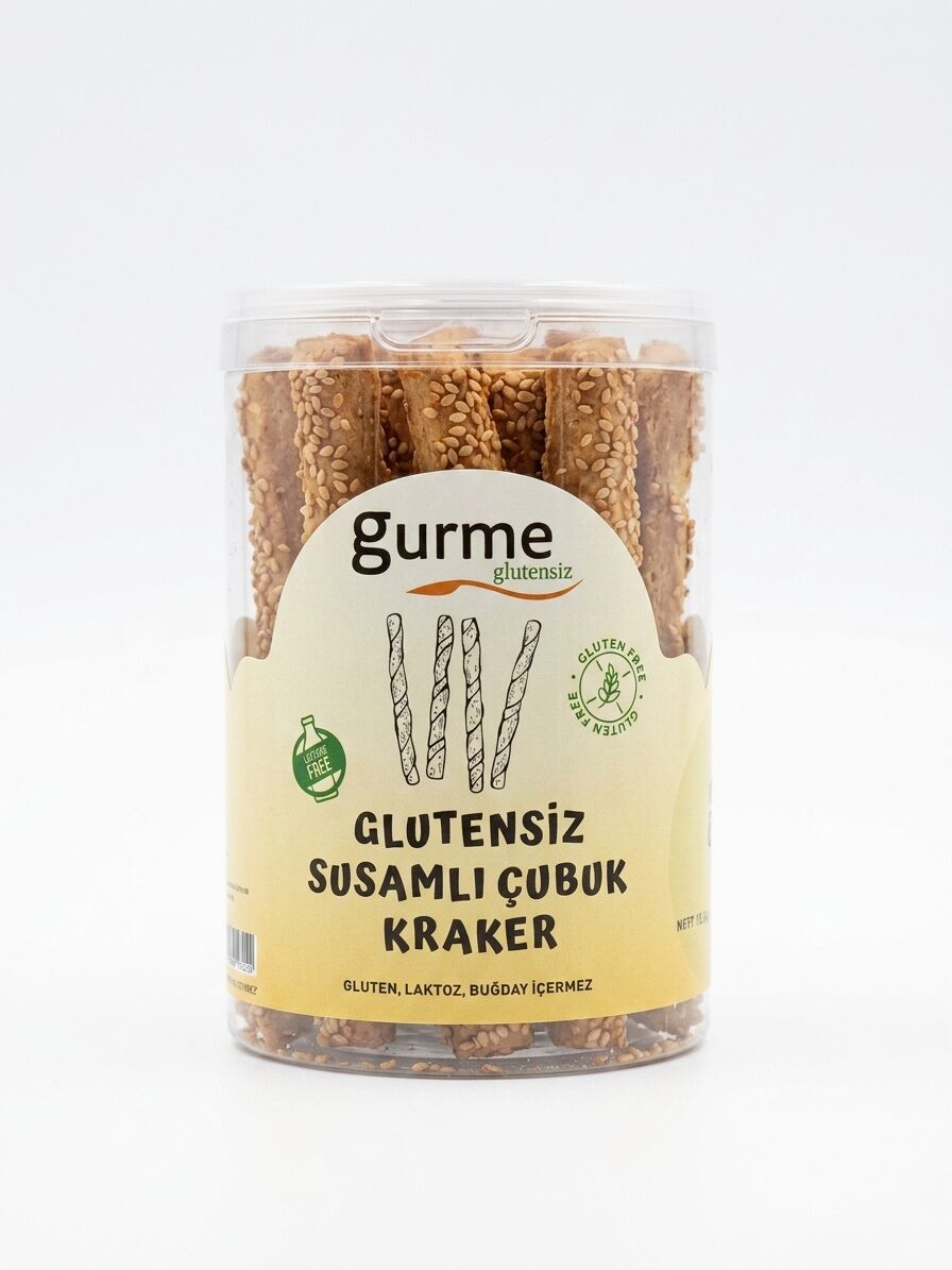 Gurme Glutensiz Susamlı Çubuk Kraker100 gr