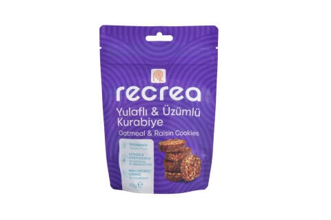 Recrea Glutensiz Yulaflı ve Üzümlüi Kurabiye 60 gr
