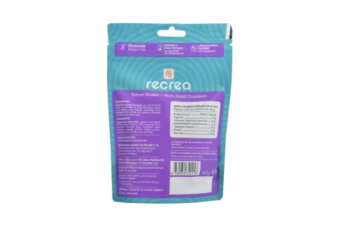 Recrea Glutensiz Tohum Kraker 40 gr