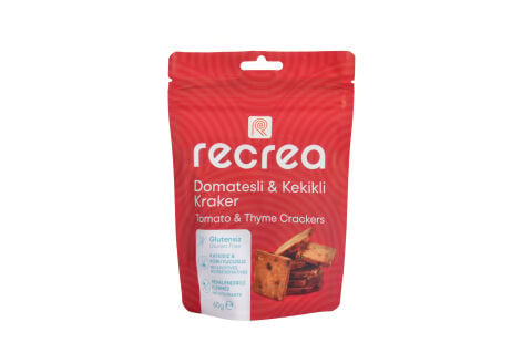 Recrea Glutensiz Domatesli ve Kekikli Kraker 40 gr