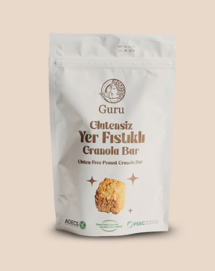 Guru Glutensiz Yerfıstıklı Granola Bar 80 gr