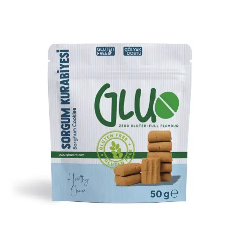 Gluzero Glutensiz Sorgum Kurabiyesi 50 g