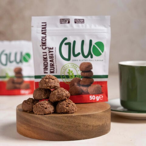 Gluzero Glutensiz Fındıklı Kakaolu Kurabiye 50 g