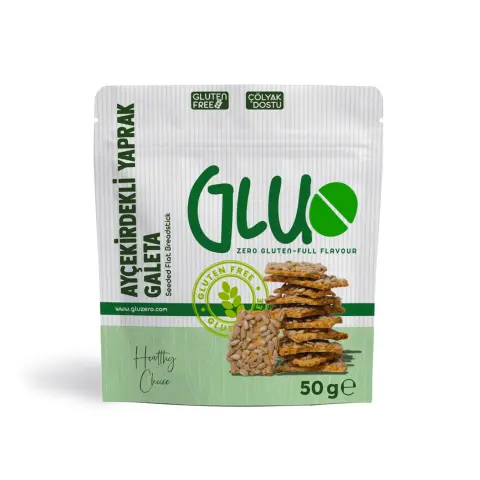 Gluzero Glutensiz Ayçekirdekli Yaprak Galeta 50 g