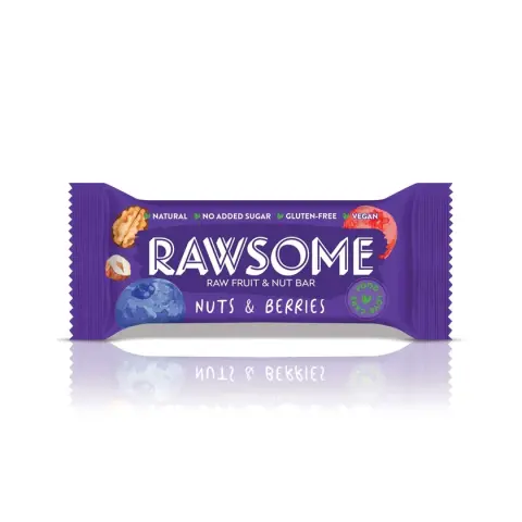 Rawsome Glutensiz Kuruyemiş Orman Meyveli Bar 40 g