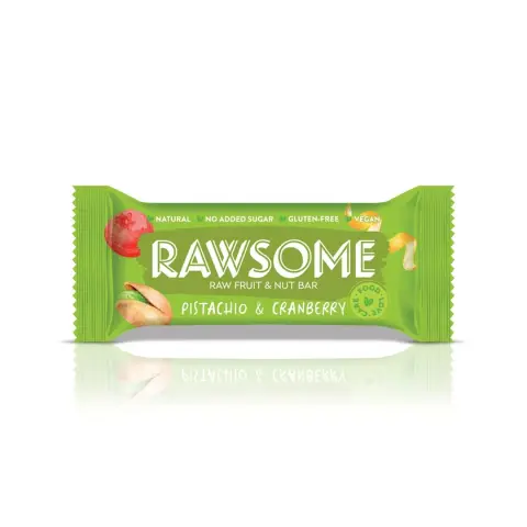 Rawsome Glutensiz A.Fıstıklı Cranberry Bar 40 g