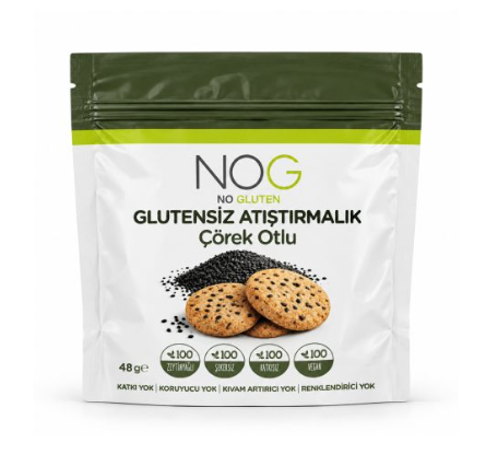 Nog Glutensiz Çörek Otlu Atıştırmalık 48 gr