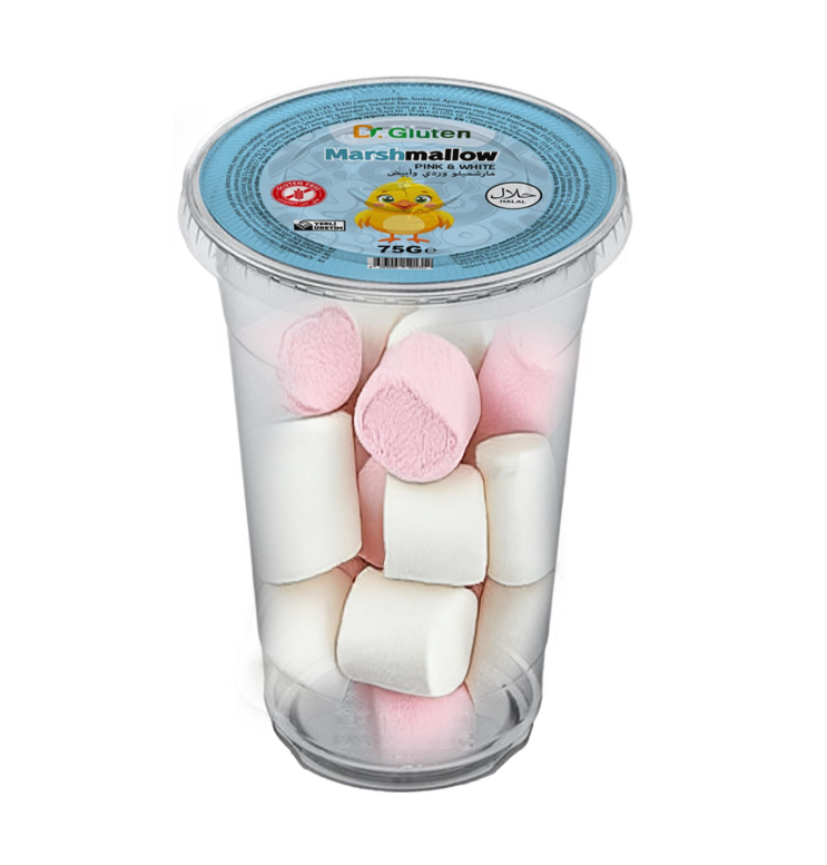 Dr. Gluten Glutensiz Marshmallow Pink,White 75 gr