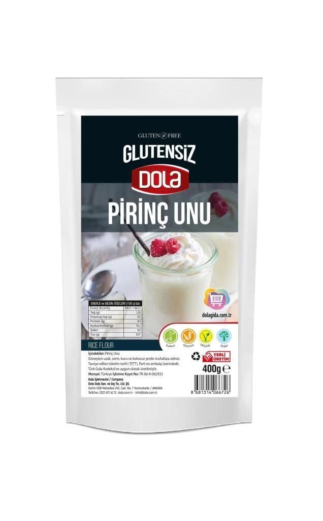Dola Glutensiz Pirinç Unu 400 GR