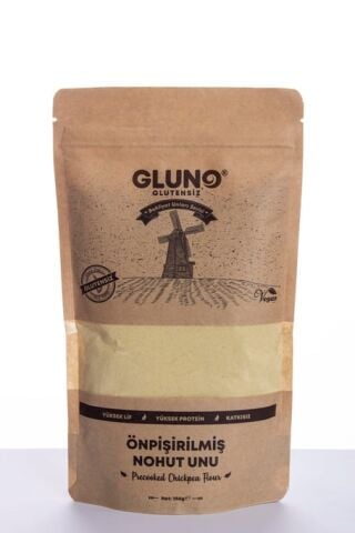 Gluno Glutensiz Önpişirilmiş Nohut Unu 250 gr