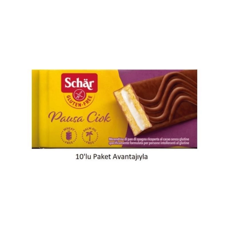 Schar Glutensiz Pausa Ciok Kakao Kaplı Kek 10Lu