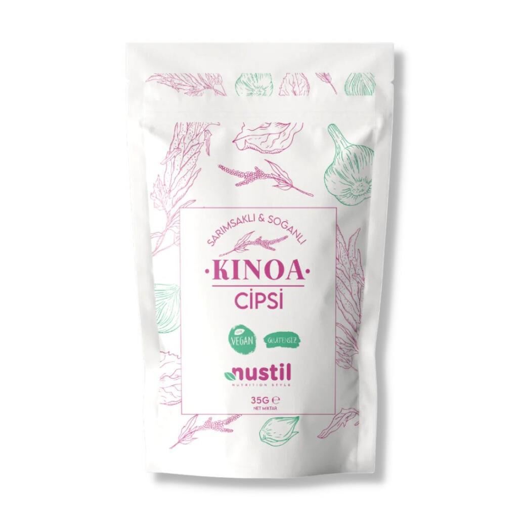Nustil Glutensiz Sarımsak Soğanlı Kinoa Cipsi 35 Gr