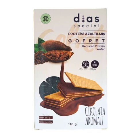 Dias Special Glutensiz DP Çikolatalı Gofret 110 gr