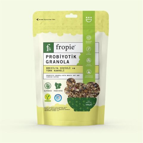 Fropie Brezilya Cevizli Türk Kahveli Granola 200 Gr