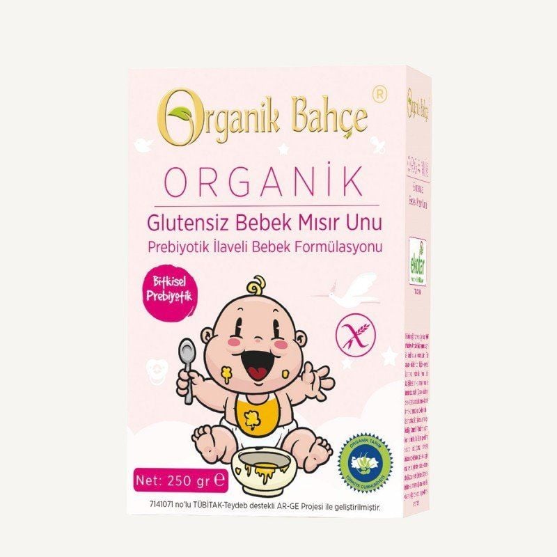 Organik Bahçe Glutensiz Bebek Mısır Unu 250 Gr