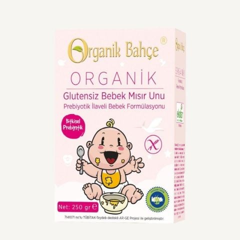 Organik Bahçe Glutensiz Bebek Mısır Unu 250 Gr