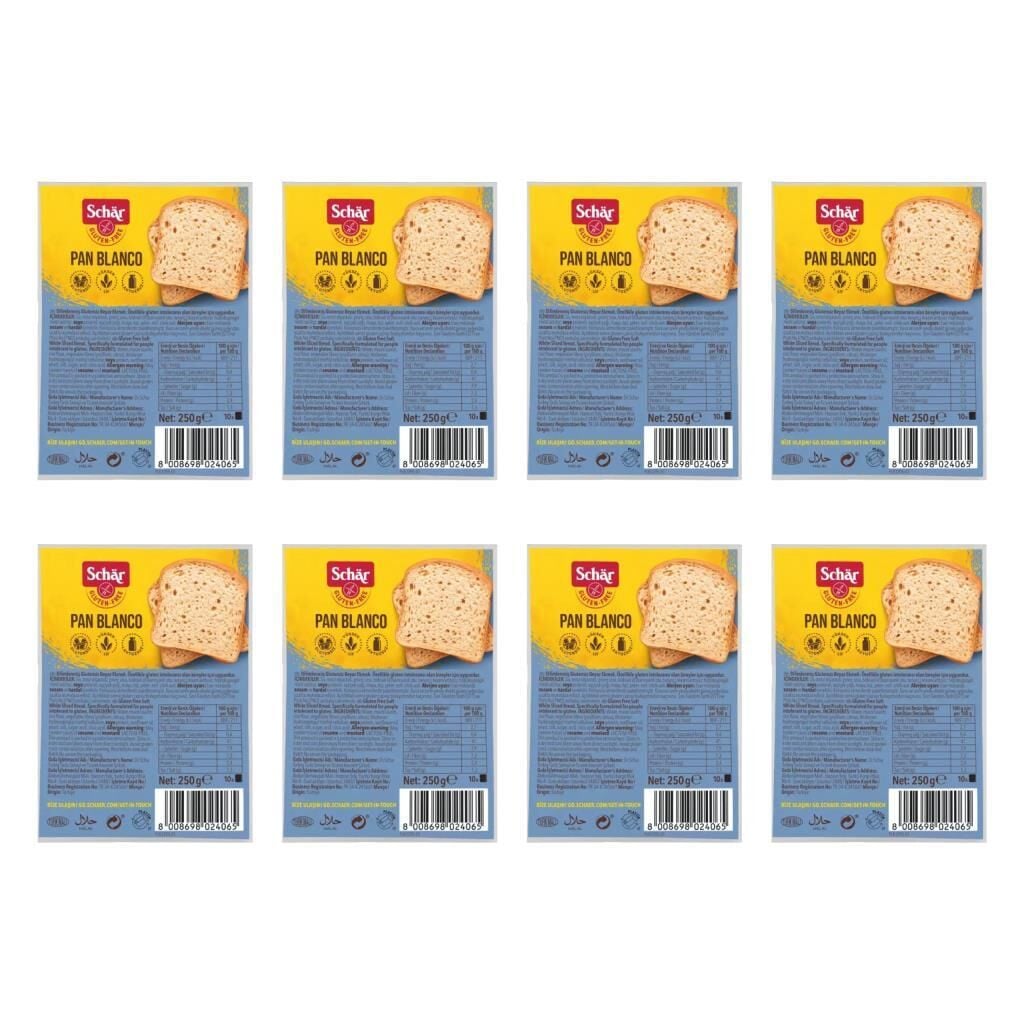 Schar Pan Blanco Glutensiz Ekmek 8Li Paket