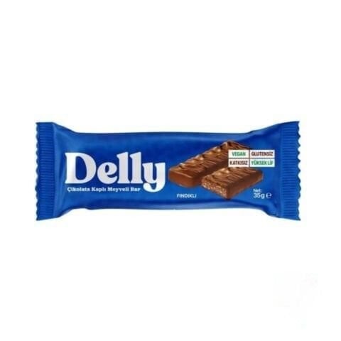Delly Glutensiz Çikolatalı Fındıklı Bar 40 Gr