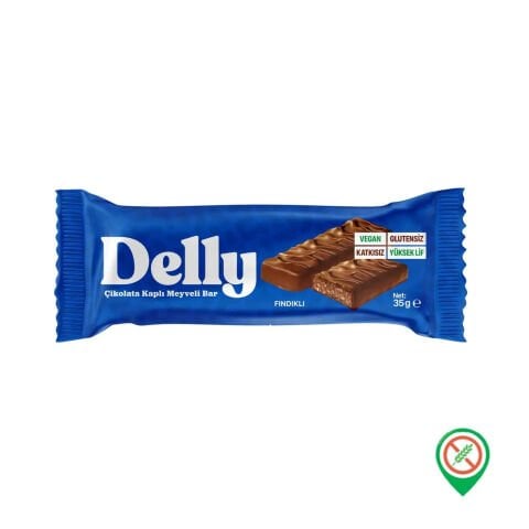 Delly Glutensiz Çikolatalı Fındıklı Bar 40 Gr