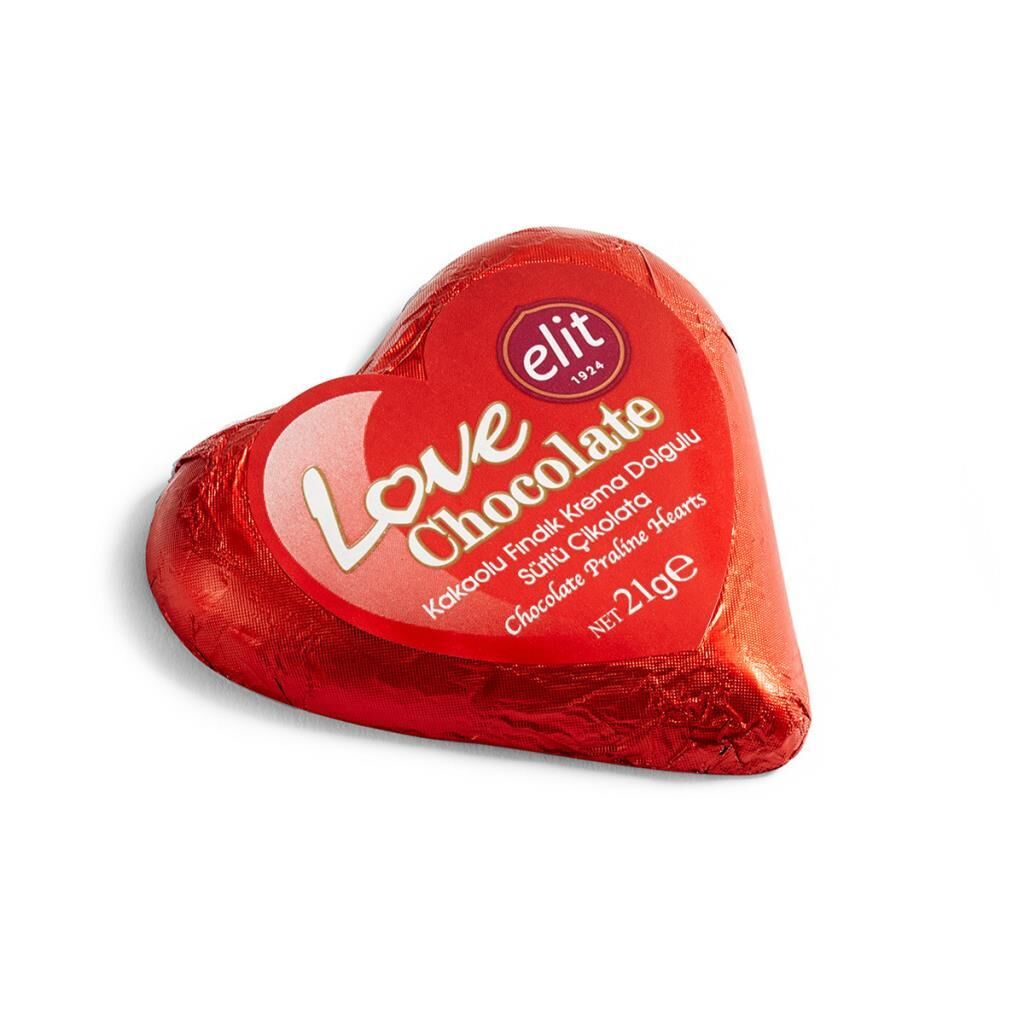 Elit Glutensiz Love Çikolata 21 gr