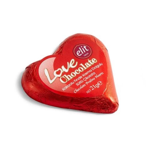 Elit Glutensiz Love Çikolata 21 gr