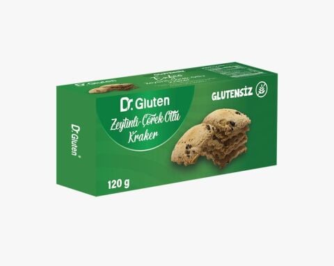Dr. Gluten Glutensiz Zeytinli Çörekotlu Kraker 120 Gr