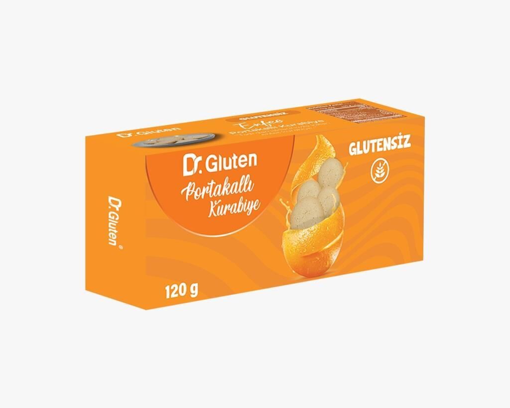 Dr. Gluten Glutensiz Portakallı Kurabiye 120 Gr