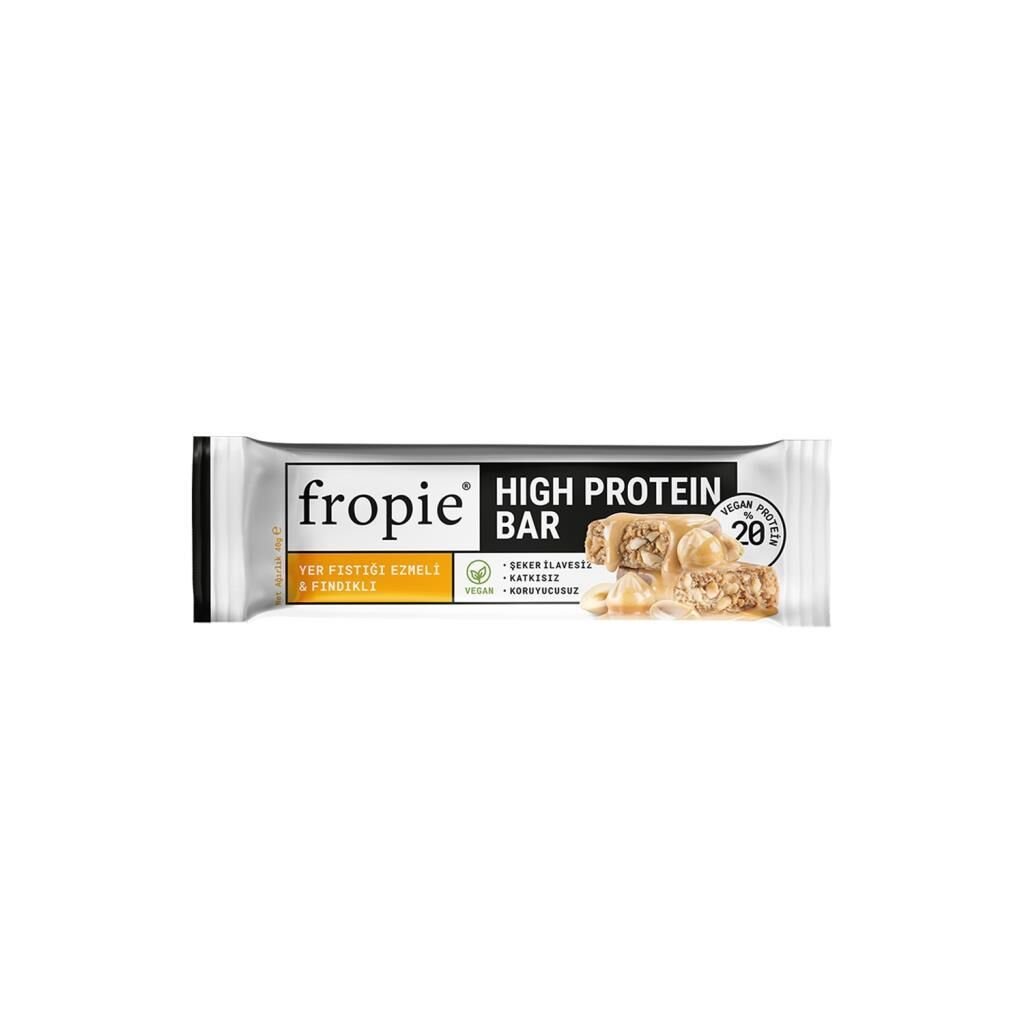 Fropie Glutensiz Yer Fıstıklı&Fındıklı Protein Bar 40 Gr