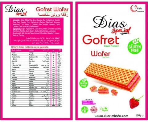 Dias Special Glutensiz Düşük Proteinli Çilekli Gof