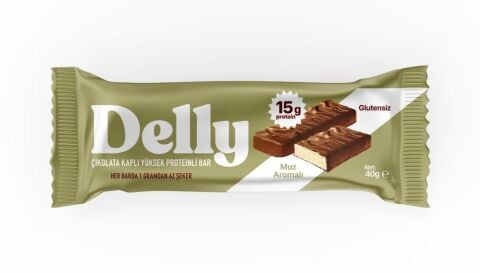 Delly Glutensiz Muzlu Protein Bar 40 GR